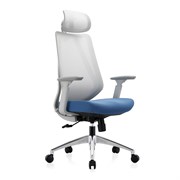 Офисное кресло Chairman CH580 серый пластик, серый/голубой