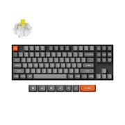 Беспроводная механическая клавиатура QMK Keychron K8 Max, 87 клавиш, RGB подсветка, Hot-swap, алюм.рамка Keychron Banana Switch Беспроводная механическая клавиатура QMK Keychron K8 Max, 87 клавиш, RGB подсветка, Hot-swap, алюм.рамка Keychron Banana Switch