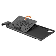 Съёмный ноутбучный столик для кресла FoxGear NETZ NTray, чёрный Съёмный ноутбучный столик для кресла FoxGear NETZ NTray, чёрный