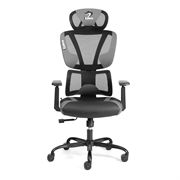 Кресло игровое TetChair iCobra ткань / иск. кожа, черный / серый