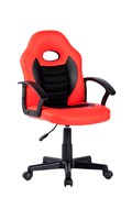 Кресло детское компьютерное CHAIRMAN CH111 экокожа, красно-черный