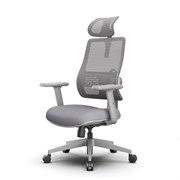 Эргономичное компьютерное кресло FoxGear NETZ One, DGGY, серый