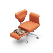 Кресло-трансформер FoxGear STUDIO Fabric, оранжевый