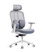 Офисное Компьютерное кресло SPARX FX-18 Pillow White / Grey