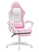 Компьютерное кресло BRAVE WS-7 Kitten Pink (экокожа, розовый / белый)