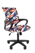 Кресло Chairman Kids 103 Россия ткань Футбол LT (чер) 7156619