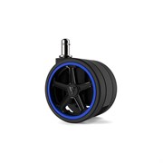 Колеса для игровых кресел Vertagear 65 мм/2.5" АвтоБлок (Blue) 1 set (5 шт)