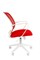 Офисное кресло Chairman 698 Россия белый пластик TW-19/TW-69 красный - фото 25605