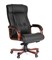 Офисное кресло Chairman 653 Россия черная кожа - фото 25712