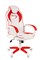 Офисное кресло Chairman game 16 Россия экопремиум белый/красный - фото 26745