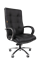 Офисное кресло Chairman 424 Россия кожа черная - фото 26829