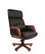 Офисное кресло Chairman 417 Россия кожа черная - фото 27036