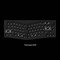 Механическая клавиатура QMK Keychron Q8 Alice-ANSI Knob, (68 кл.), RGB, Hot-Swap, Алюм.корпус, Barebone, черный - фото 28896