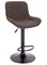 Барный стул Everprof Grace Black Ткань Темно-коричневый - фото 34268