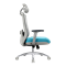 Кресло офисное EVOLUTION ERGO PRIME Sky Blue, Сетка/Ткань, Серый/Голубой - фото 36752