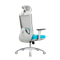 Кресло офисное EVOLUTION ERGO PRIME Sky Blue, Сетка/Ткань, Серый/Голубой - фото 36753