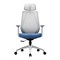 Офисное кресло Chairman CH580 серый пластик, серый/голубой - фото 37384