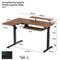 Стол для компьютера угловой (левый) c электрической регулировкой по высоте EUREKA ERK-L60L-WN - фото 39116