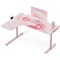 Стол письменный (для компьютера) угловой EUREKA ERK-L60L-PK-V2 (левый), розовый - фото 42878