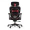 Эргономичное компьютерное кресло (для геймеров) Eureka Axion, ткань, красный - фото 43892