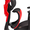 Кресло игровое TetChair KingCobra, иск. кожа, сетка, черный, красный - фото 43967