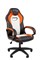 Кресло Chairman game 16 Россия экокожа черный/оранжевый/белый - фото 44677