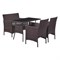 Комплект садовой мебели Kingstyle Verde Brown / Grey (2 кресла GC-71 + диван GC-72 + стол GT-71) - фото 45612