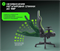 Компьютерное кресло BRAVE AF-17-3 Nuke Black / Green - фото 46464