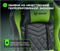 Компьютерное кресло BRAVE AF-17-3 Nuke Black / Green - фото 46465