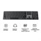 Беспроводная ультратонкая клавиатура Keychron B5 Pro, 112 клавиш, ножничные переключатели, цвет Space Gray - фото 46791