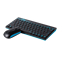 Комплект беспроводная клавиатура и мышь  Rapoo 8000, Blue